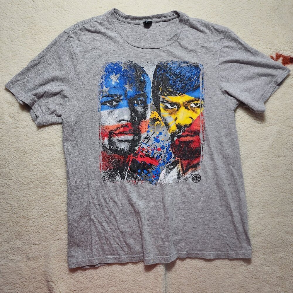 Floyd MAYWEATHER vs Manny PACQUIAO Boxing T-Shirt 2015 MGM Las Vegas 2015 Large